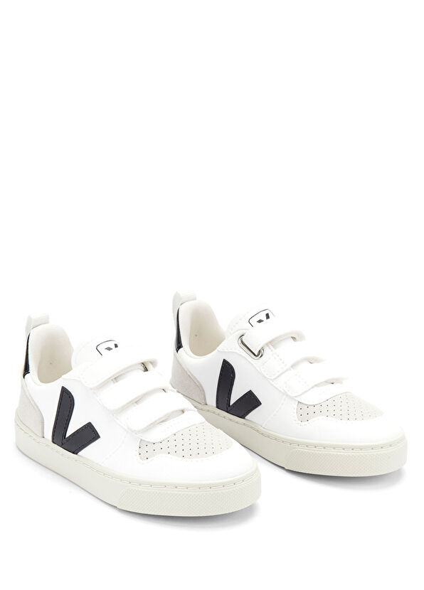Veja Small V-10 White Unisex Children's Sneaker - 2