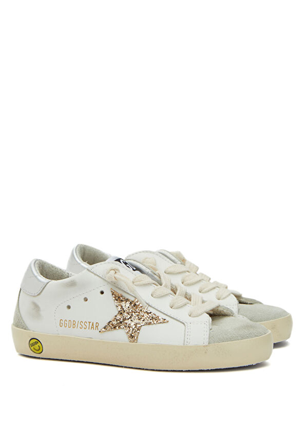 Golden Goose SuperStar Çok Renkli Çocuk Deri Sneaker - 2