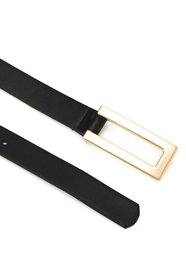 Beymen Club Black Women's Leather Belt - 2