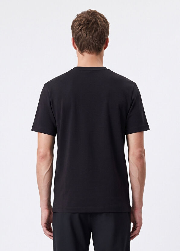Beymen Club Relaxed Fit Navy Blue Ribbed Detail T-shirt - 4