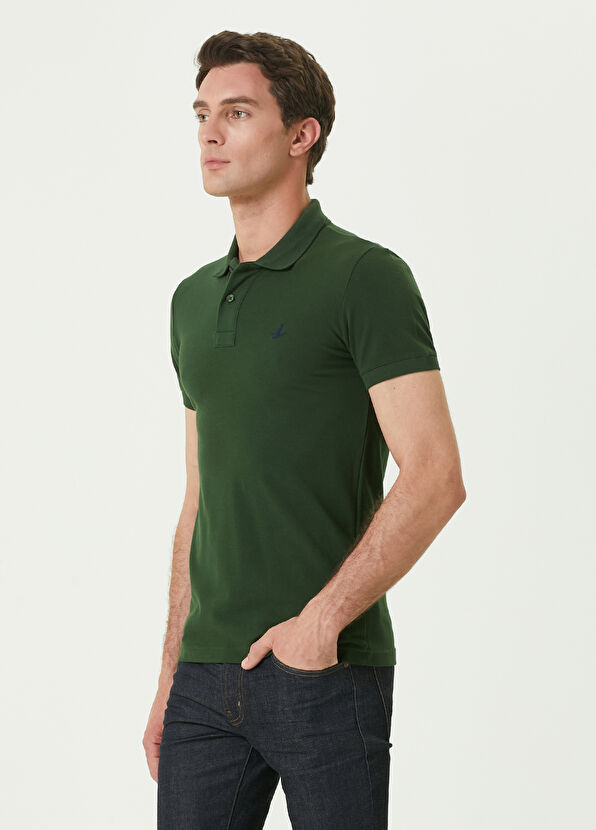 Beymen Club Slim Fit Yeşil Polo Yaka T-shirt - 2