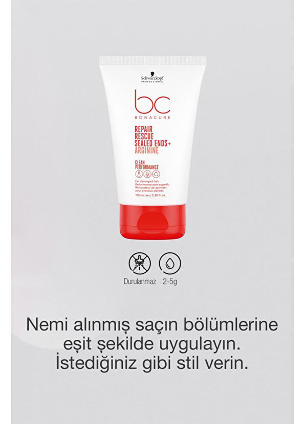 Bonacure BC Clean Acil Kurtarma Kırık Uç Önleyici Saç Serumu 100 ml - 3