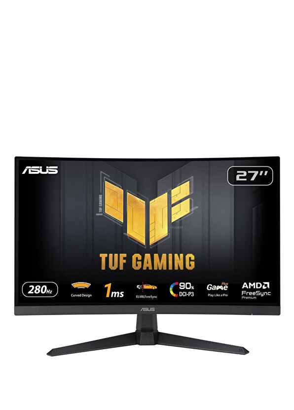 Asus TUF 27''  280Hz 1ms Full HD Adaptive Sync Fast VA Kavisli Gaming Monitör VG27VQM1B - 1