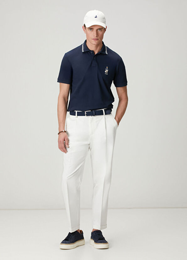 Beymen Club Comfort Fit Dark Navy Blue Clubby Pique Polo T-Shi - 3