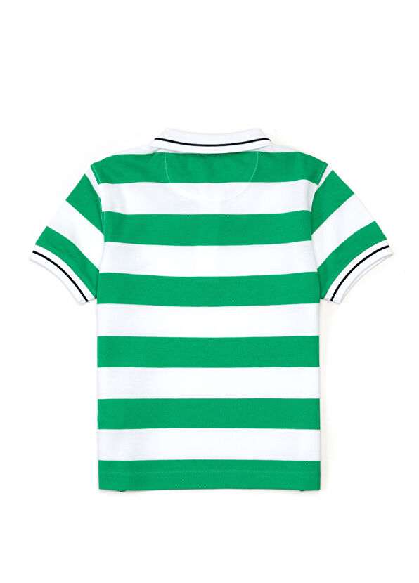 Beymen Club Beyaz Yeşil Polo Yaka Çocuk T-shirt - 2