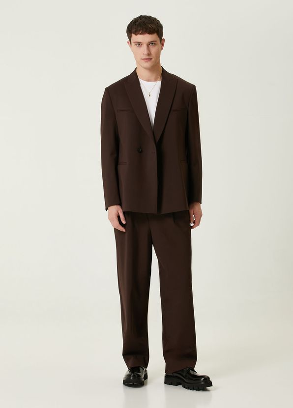 Academia Kahverengi Oversized Takım Elbise - 1