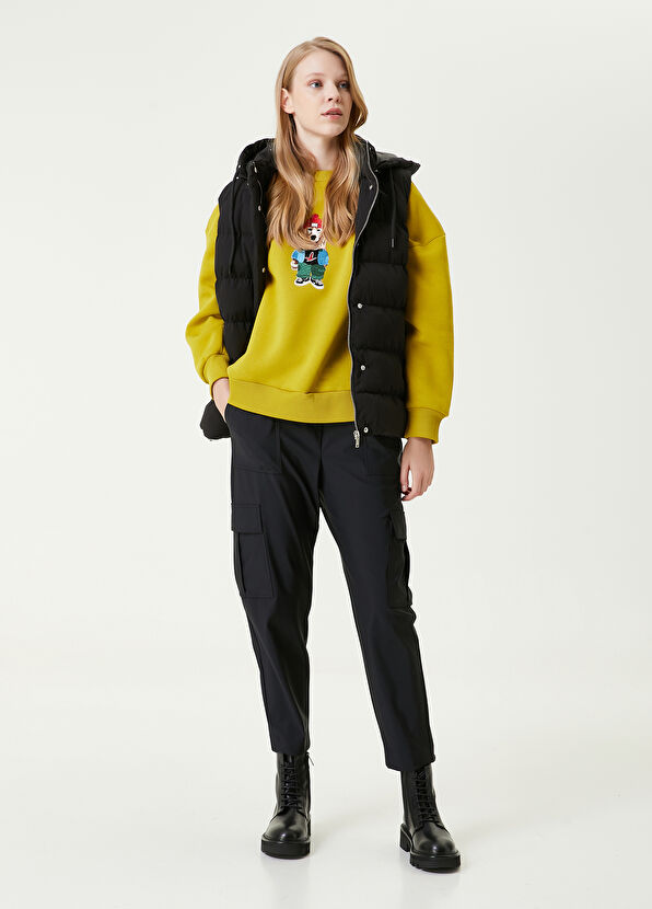 Beymen Club Sarı Bisiklet Yaka Nakışlı Sweatshirt - 2