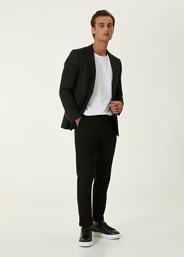 Beymen Club Anthracite Eyelet Textured Blazer - 2