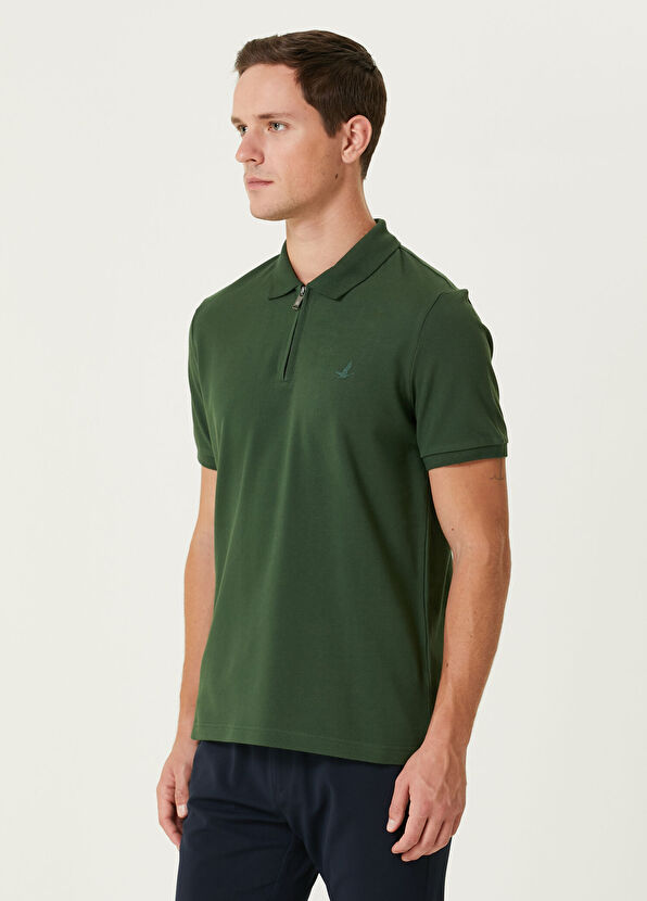 Beymen Club Comfort Fit Yeşil Polo Yaka T-shirt - 2