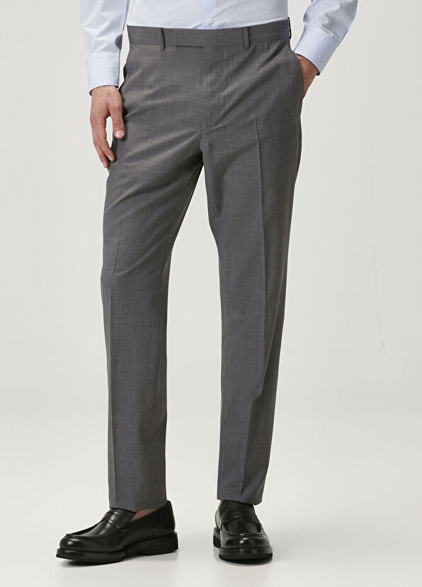 Zegna Gri Yün Pantolon - 2