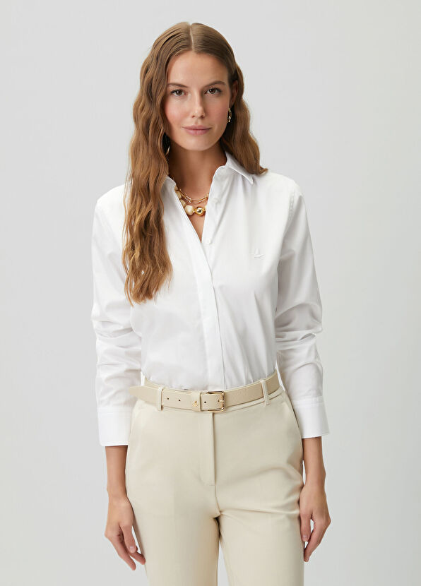 Beymen Club White Basic Poplin Shirt - 4