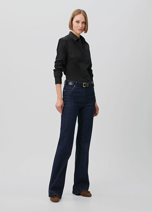 Beymen Club Slim Fit Non-Iron Black Classic Shirt - 2