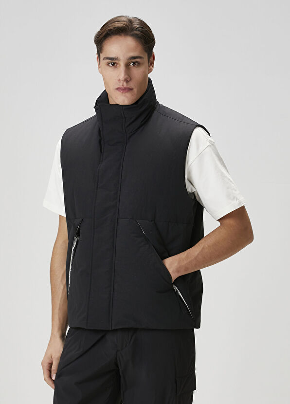 Laminar Black Puff Vest - 3