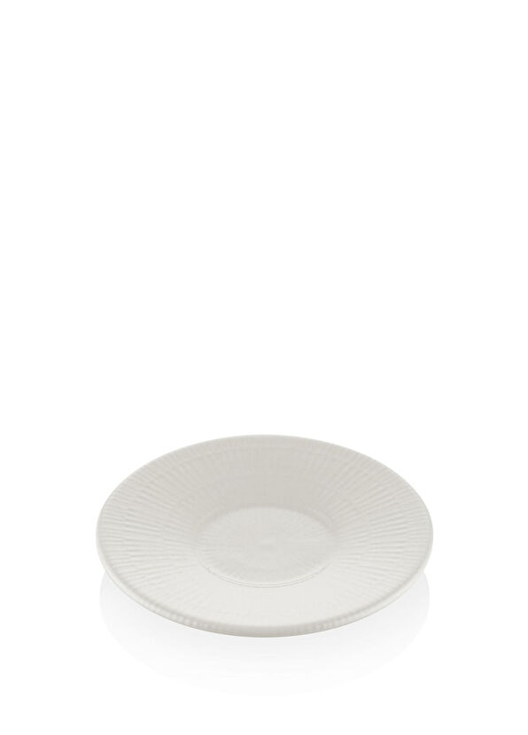 The Mia Noon 6'lı Krem Seramik Çay Tabağı 13 cm - 1
