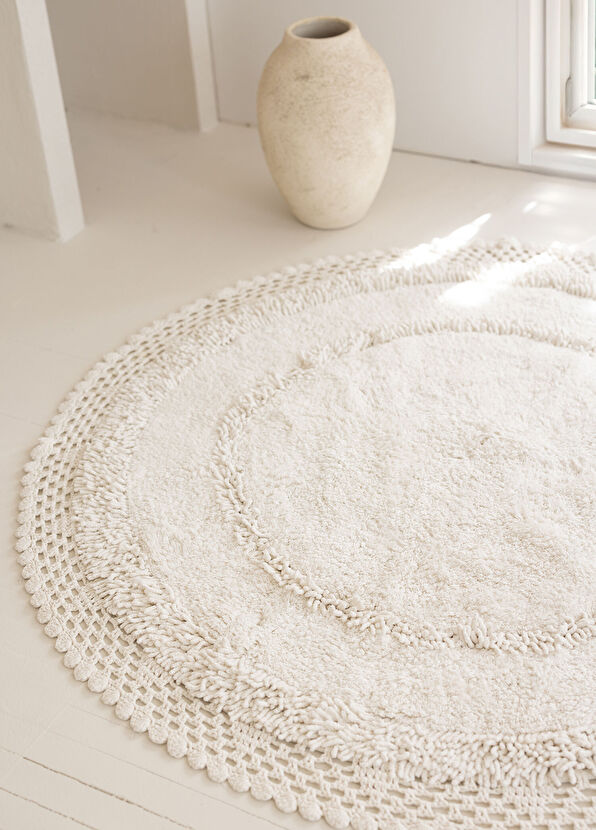 Irya Moon Ekru Banyo Paspası 120x120 cm - 3