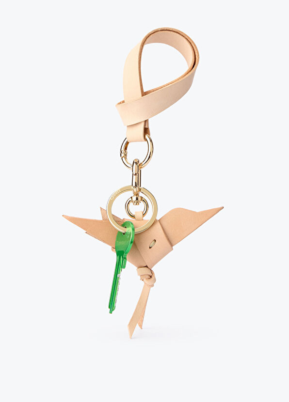 Chivit Kuş Figürlü Naturel Kadın Charm Anahtarlık - 2
