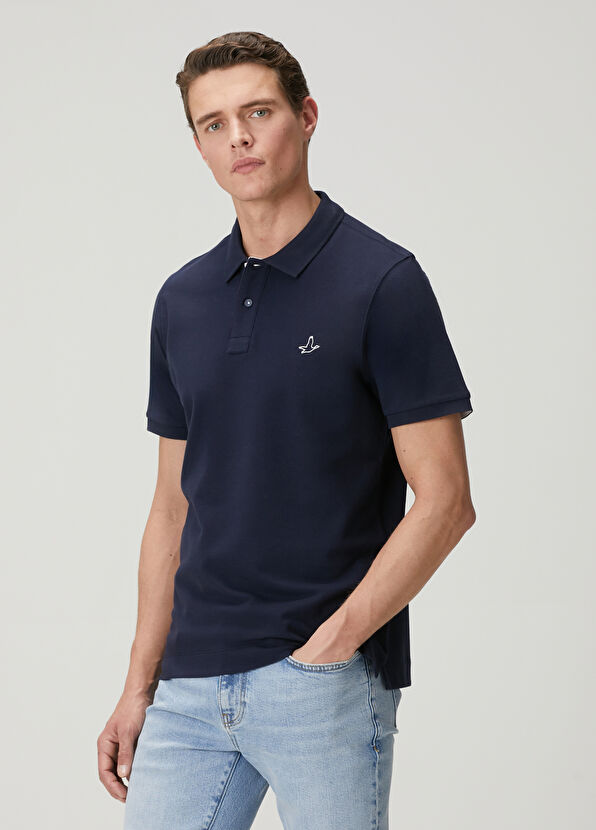 Beymen Club Comfort Fit Navy Blue Polo T-Shirt - 4