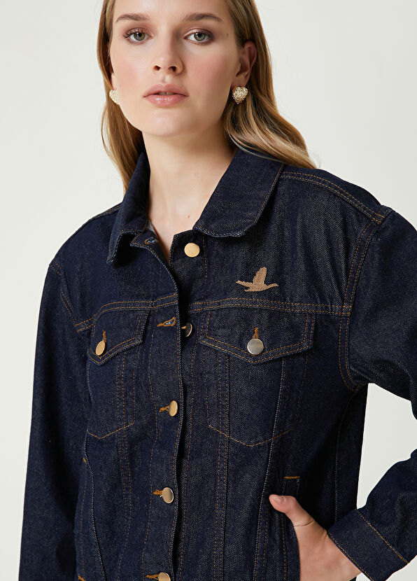 Beymen Club Navy Blue Jean Jacket - 2