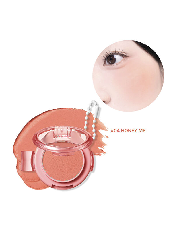 Amuse Powder Lip & Cheek #04 Honey Me Kadifemsi Besleyici Dudak ve Yanak Ürünü 4 gr - 2