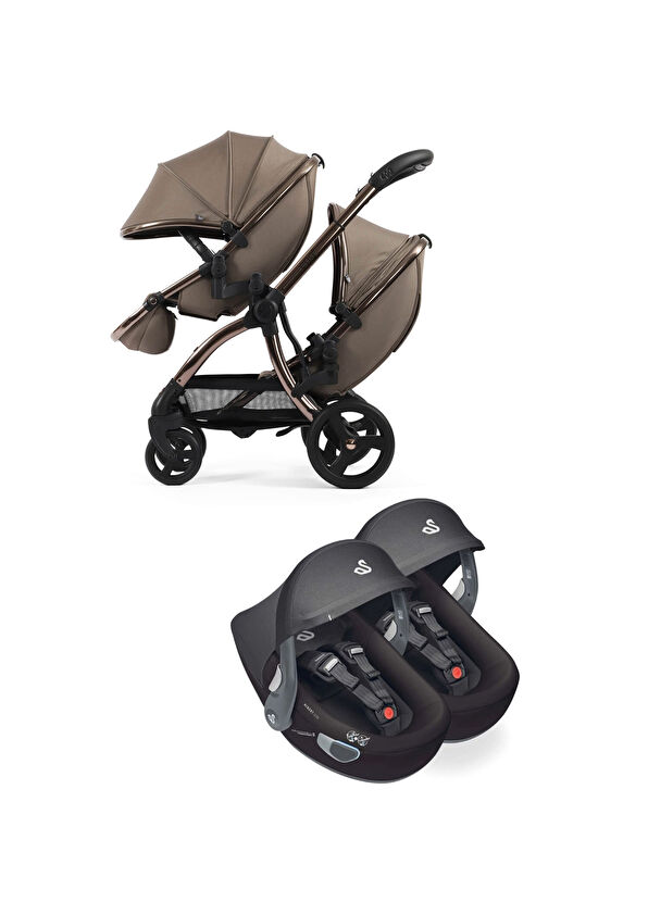 Resim Mink İkiz Travel Sistem Bebek Arabası 