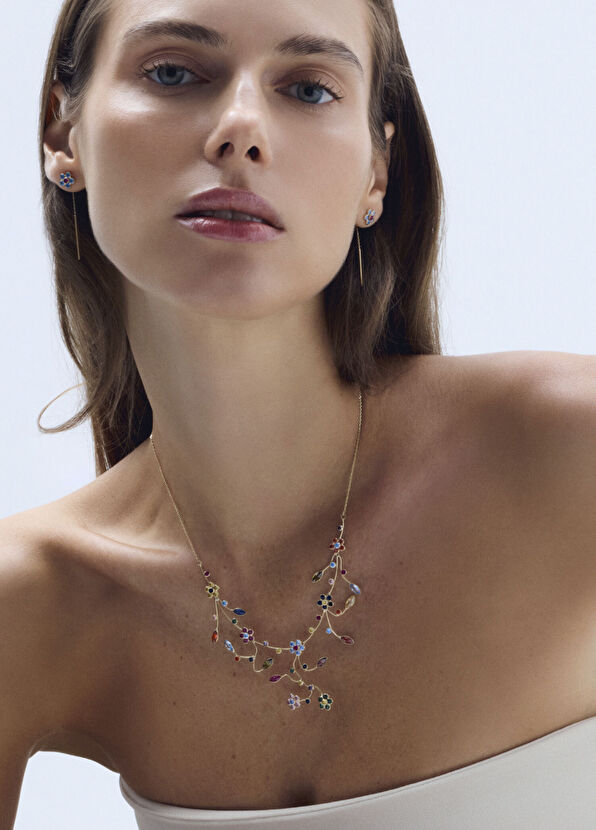 Orena Jewelry Garden Of Life 14 Ayar Altın Kadın Kolye - 2