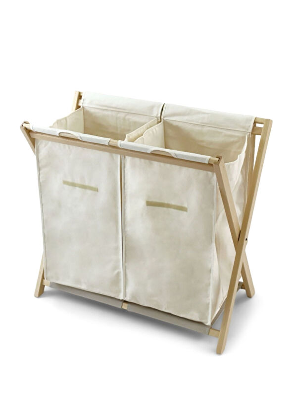 Arredamenti Naturel Ahşap Katlanabilir Çamaşır Sepeti - 2