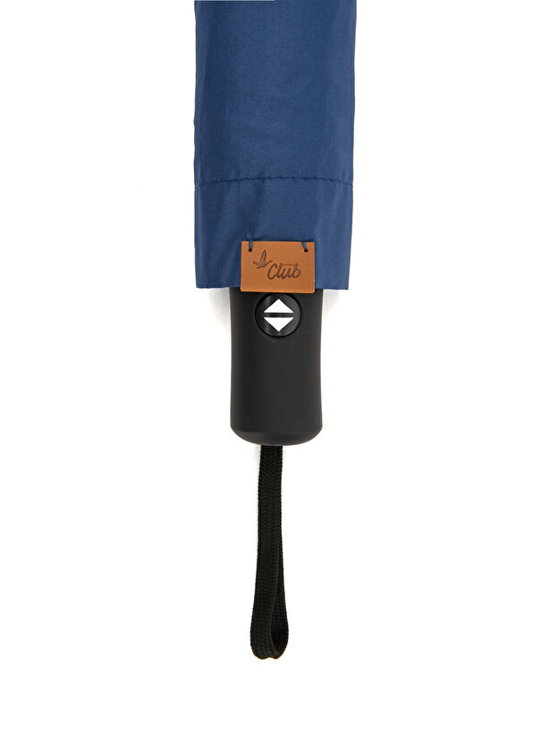 Beymen Club Navy Blue Logo Patterned Umbrella - 4