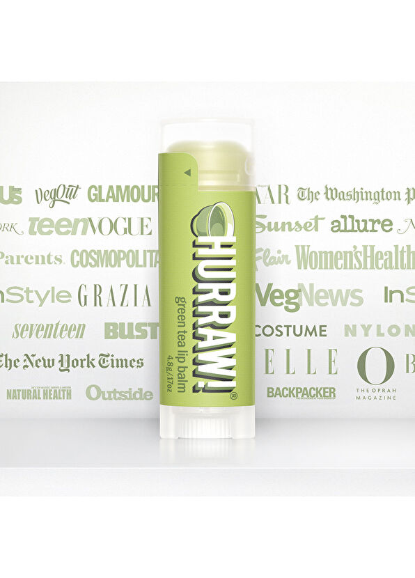 Hurraw Green Tea Yeşil Çay Nemlendirici Lip Balm  - 4