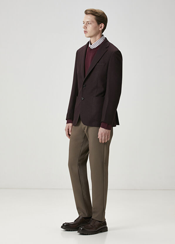 Beymen Club Plum Wool Cachet Jacket - 2