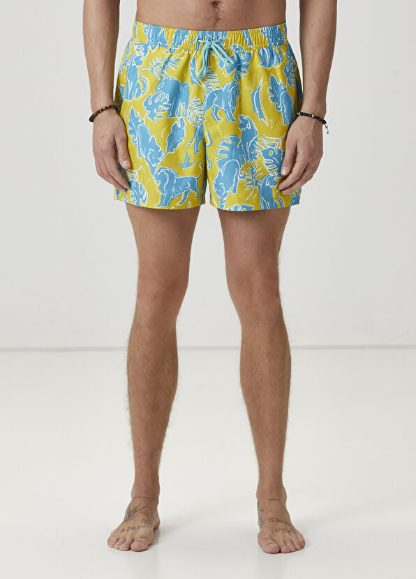 Beymen Club Yeşil Baskılı Mayo Şort - 2