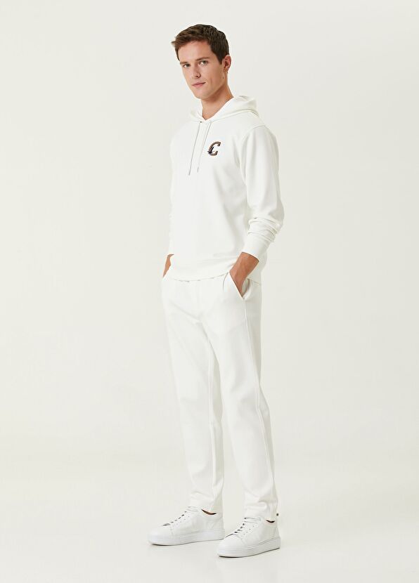 Beymen Club White Striped Ribbed Detailed Sweatpants - 1