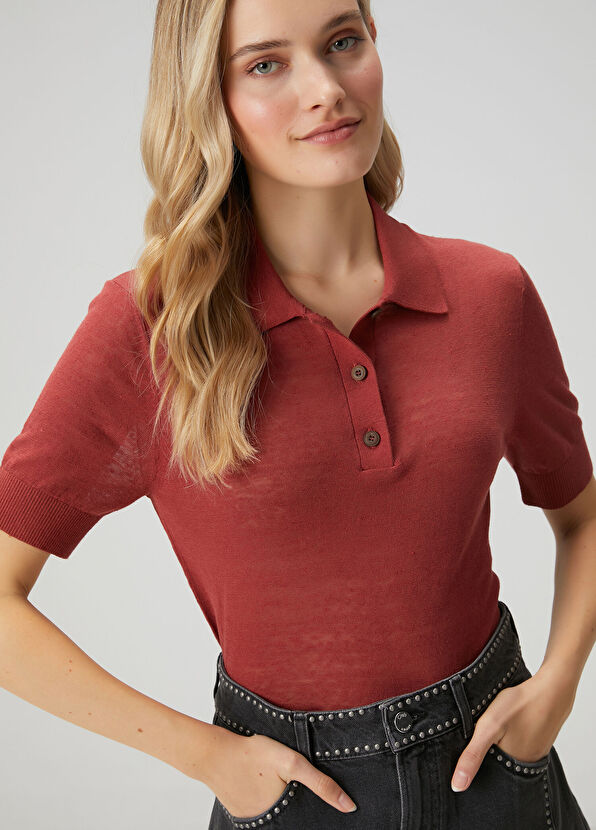 Beymen Club Tile Linen Polo Sweater - 2