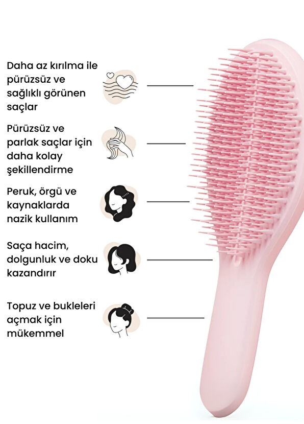 Tangle Teezer The Ultimate Styler Dry Millennial Pink Hairbrush - 4