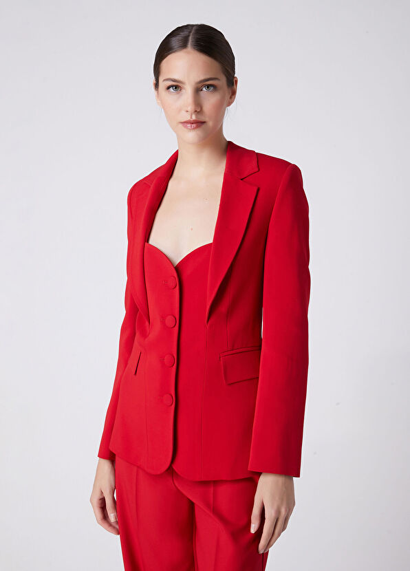 Beymen Club Red False Vest Detailed Evening Jacket - 1