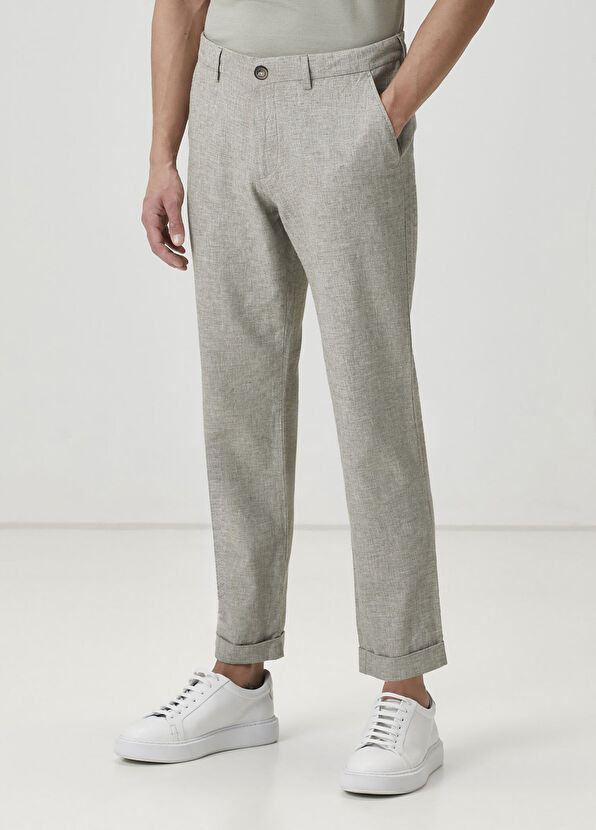 Beymen Club Haki Beli Kordonlu Klasik Pantolon - 2