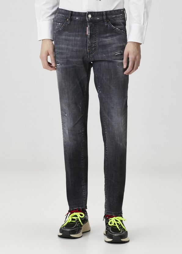 Dsquared2 Black Fog Wash Teddy Jeans - 2
