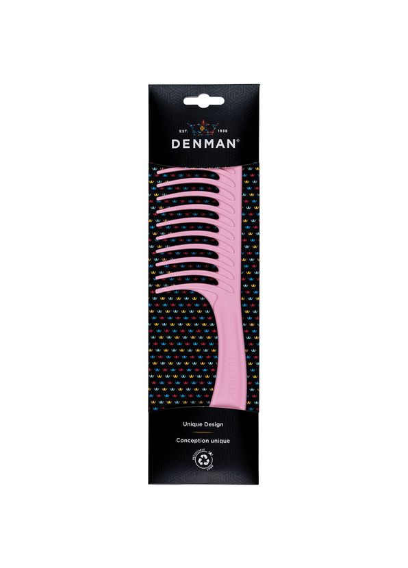 Denman D28 Wide Tooth Detangler Pink Crush Geniş Ağızlı Tarak  - 2