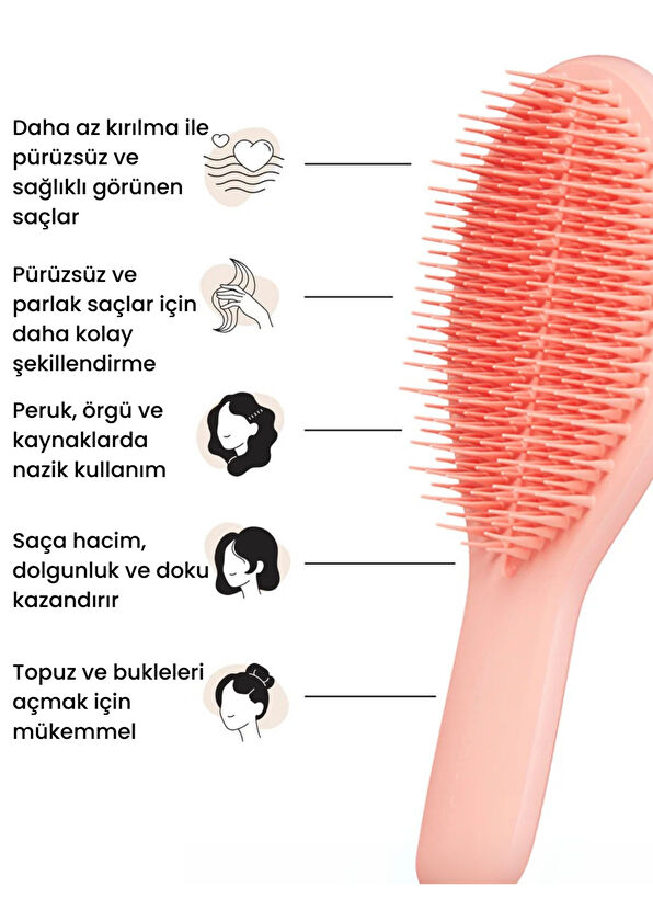 Tangle Teezer The Ultimate Styler Peach Glow Hair Brush - 2