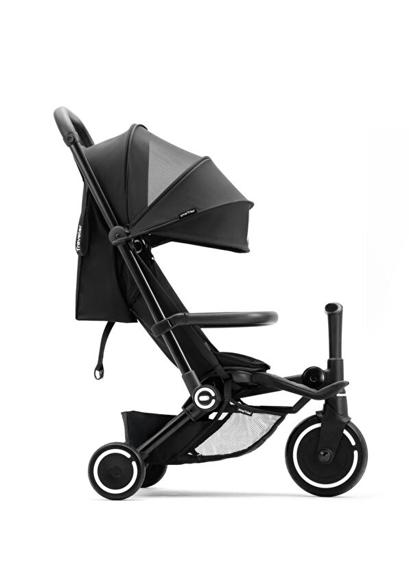 SmarTrike Traveler Hepsi Bir Arada Onyx Black Kabin Boy Bebek Arabası ve Bisiklet  - 4