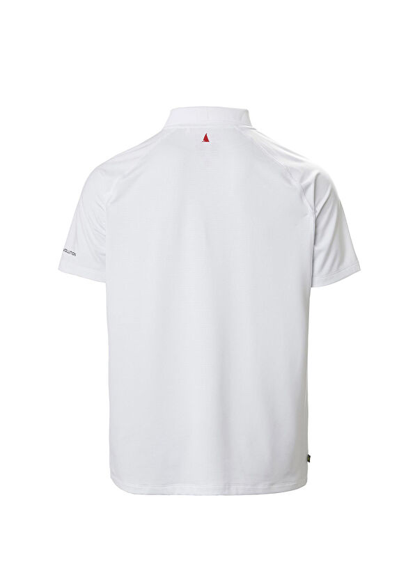 Musto Evo Sunblock 2.0 White Polo Collar Short Sleeve Men's Sail T-shirt - 2