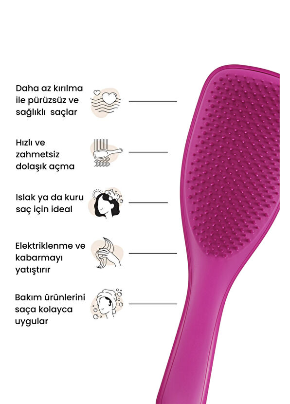 Tangle Teezer Ultimate Detangler Electric Raspberry Hairbrush - 2