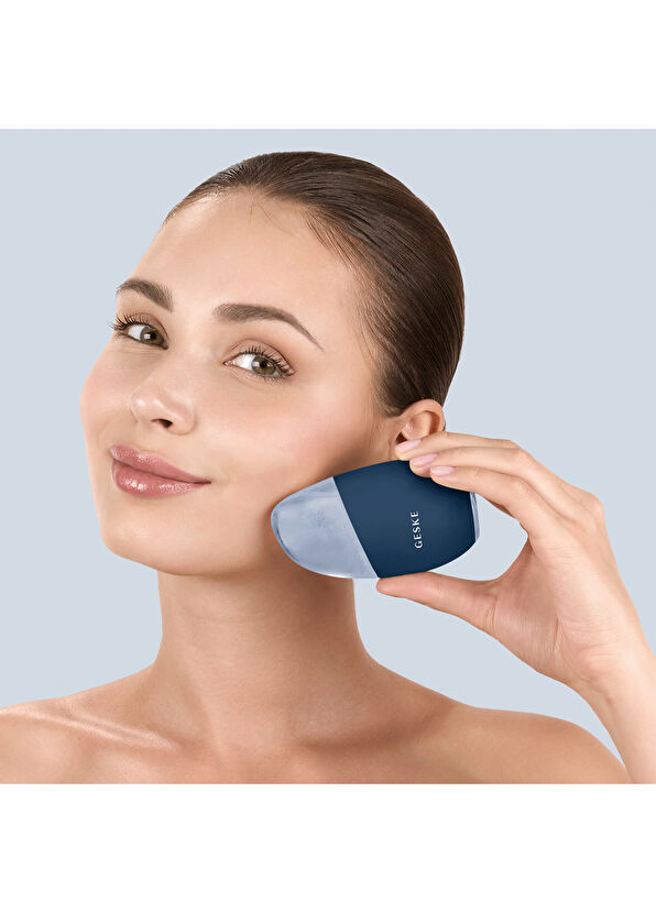 Geske Cool & Warm Face Massager Lacivert Soğutma ve Isıtmalı Yüz Masaj Aleti  - 4