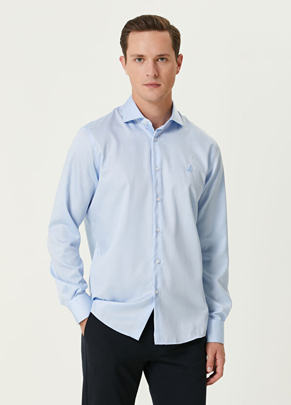 Beymen Club Comfort Fit Non Iron Mavi Gömlek - 1