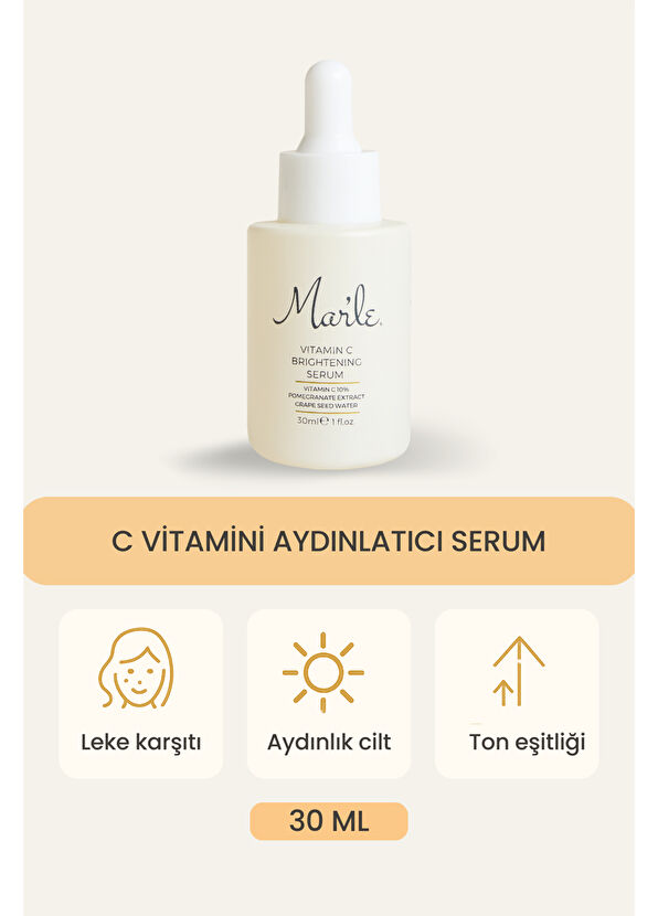 Mar'le C Vitamini Canlandırıcı ve Aydınlatıcı Cilt Serumu 30 ml - 2
