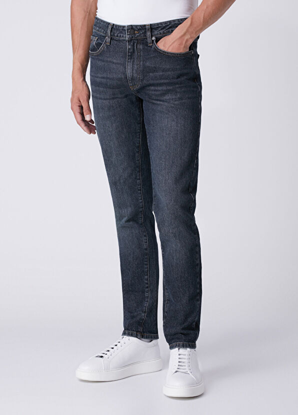 Beymen Club Slim Fit Dark Blue Wash Jeans - 2