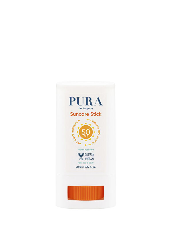 PURA Just for purity Mineral Bazlı SPF50+ Koruyucu Stick Güneş Kremi 20 ml - 1