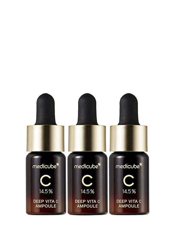 Medicube Deep Vita C Ampoule Koyu Leke ve İz Karşıtı Parlatıcı Saf C Vitamini Serumu 3 x 10 ml - 1