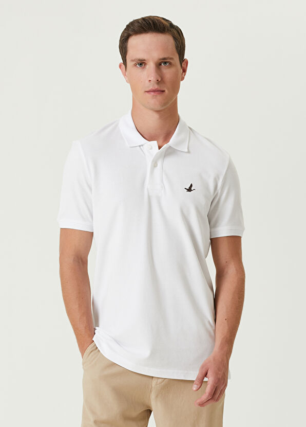 Beymen Club Comfort Fit Beyaz Polo Yaka T-shirt - 1