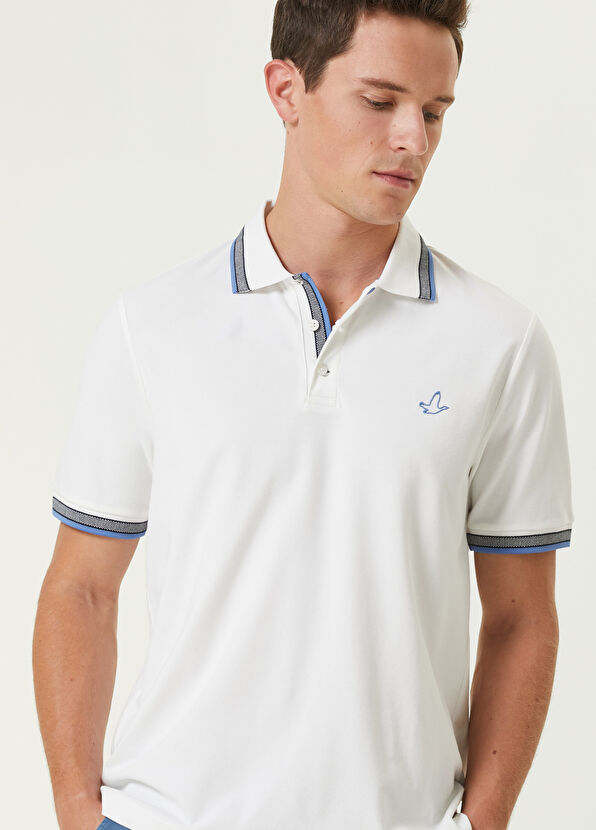Beymen Club Comfort Fit Beyaz Polo Yaka T-shirt - 2