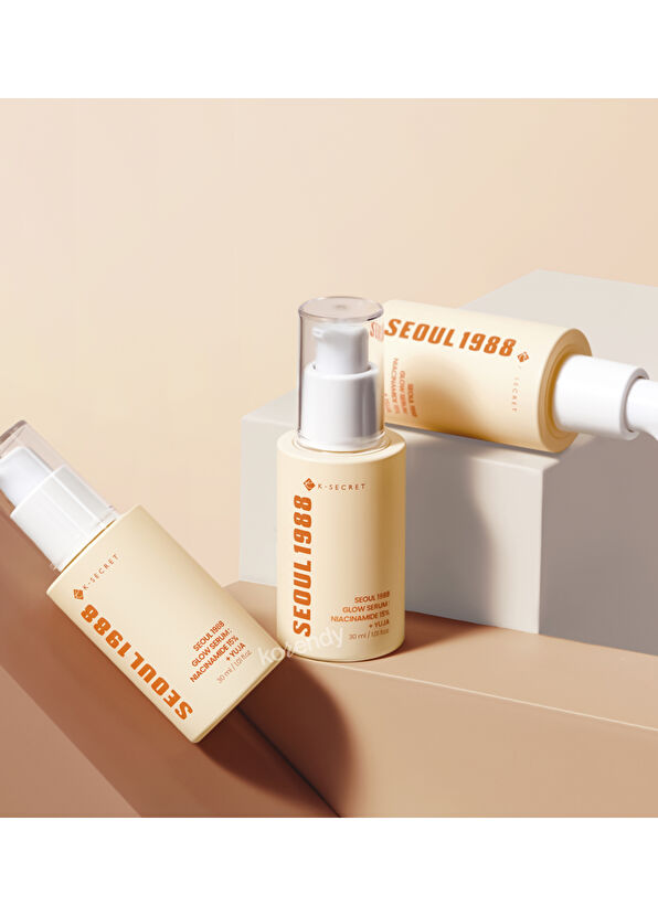 K-Secret Seoul 1988 Glow Serum: Donukluk ve Koyu Leke Önleyici Parlatıcı Niacinamide Yuja Cilt Serumu 30 ml - 2